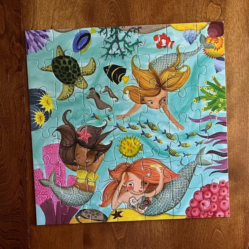 Mudpuppy horses and mermaids cube puzzles